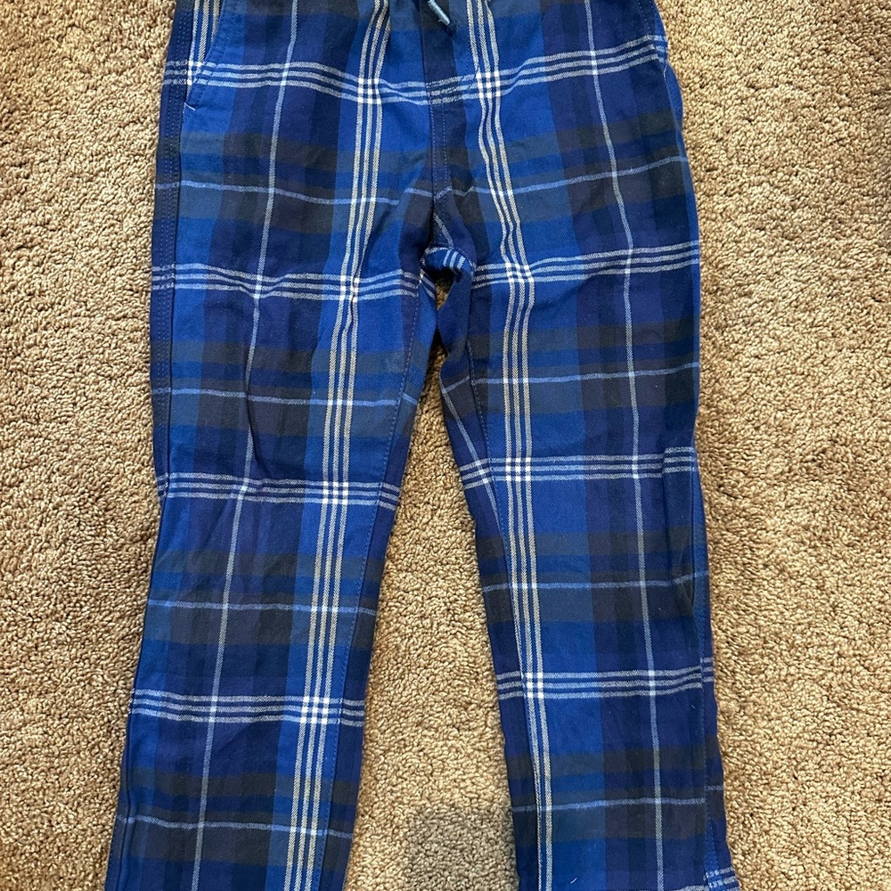 Mini Boden Blue Plaid Kids Bottoms